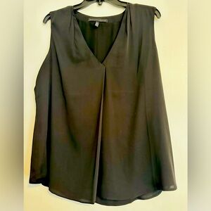 WHBM black sleeveless top.